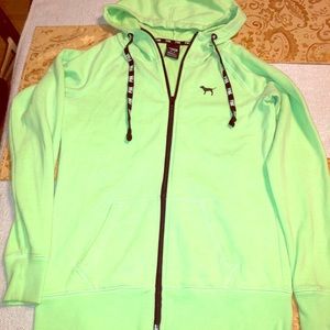 PINK!!VS ZIP UP JACKET WITH HOOD